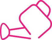 zalévání květin nebo zahrádky